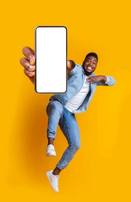 dude with phone