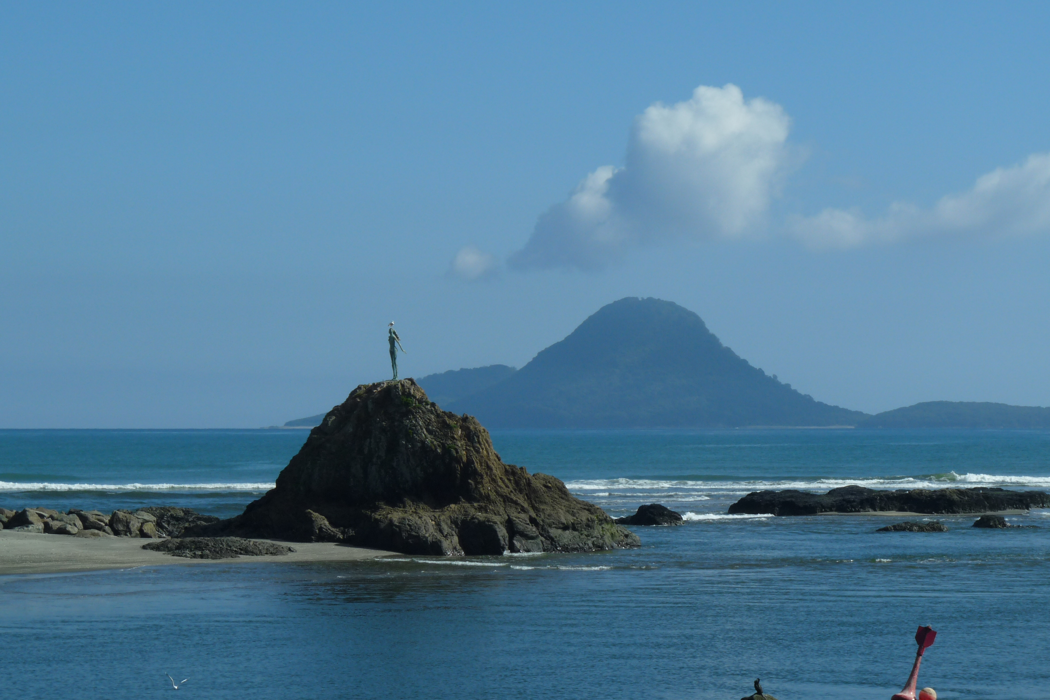 Wairaka and Whale Island from Whakatane heads