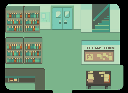 Libary dark fountain