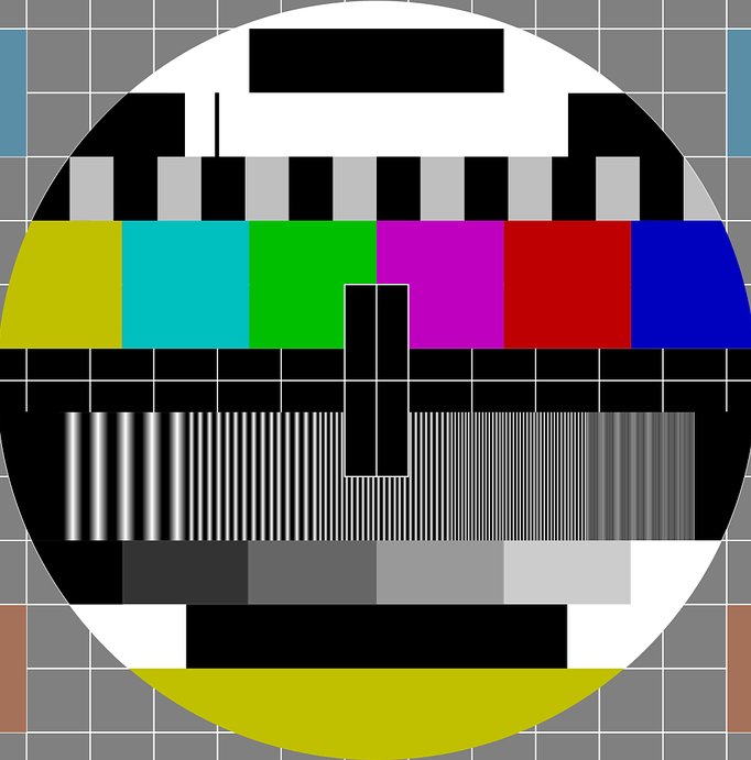 broken tv screen