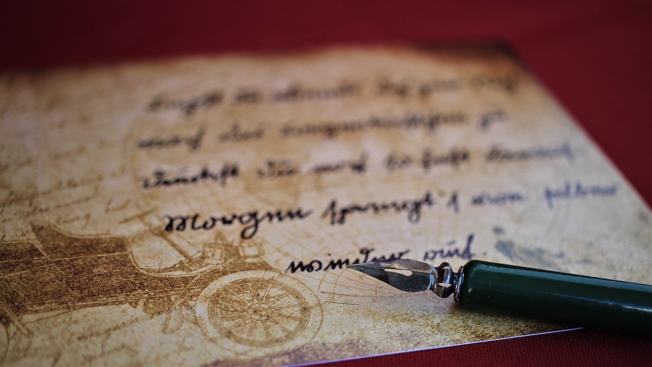 old pen writing