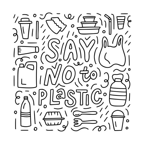 doodle of plastic