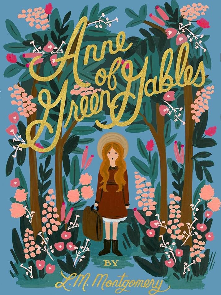 Book cover for Anne of Green Gables. 