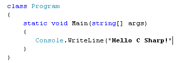The text has been added to the C# code