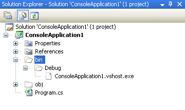The bin and obj folders
