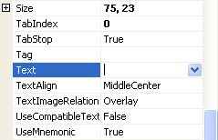 Delete the default text