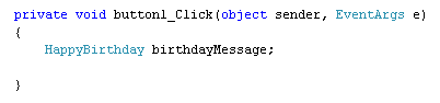 A HappyBirthday class variable