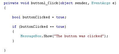 An IF Statement in C# .NET