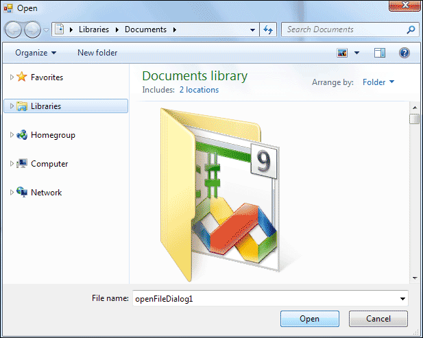 The Open Dialogue Box