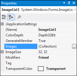 The Images Collection of the ImageList control