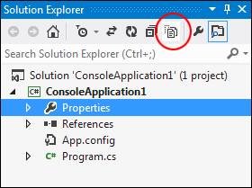 All Files icon, C# 2012