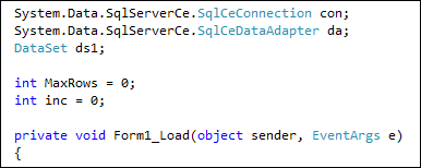 A MaxRows variable in C# .NET