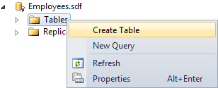 Create a new Table in a database, C# .NET