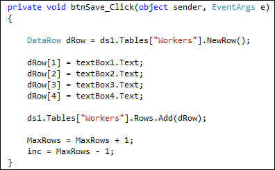 Saving a record to a database in C# .NET