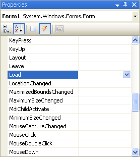 A list of Form Events in C# .NET