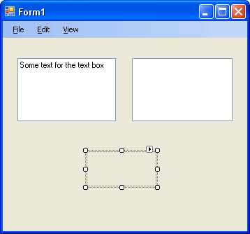 A PictureBox control on a form