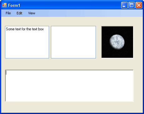 A RichTextBox control on a Windows Form