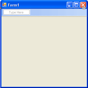 A MenuStrip at the top of the form