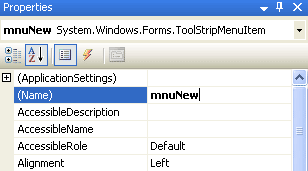 Change the Name property
