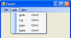 The Edit Menu