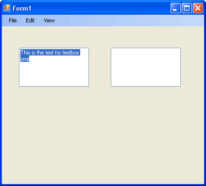 Add two text boxes to your form