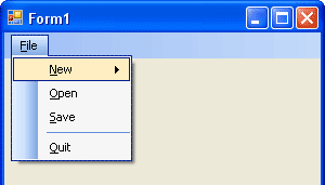 Underlines have been added for all menu items