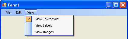 Check Icon on a C# Menu