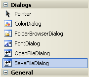The SaveFileDialog control in Visual C# .NET