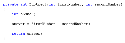 A Method that returns a value