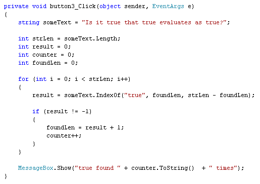 The IndexOf Method in C#