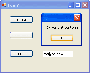 Check for the @ character in C#