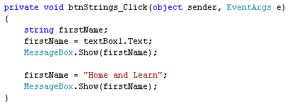 Direct Text is assigned to the variable